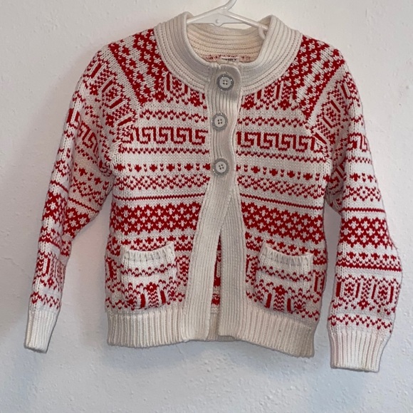 Carter's Other - Girls Red Print Sweater From Carter’s